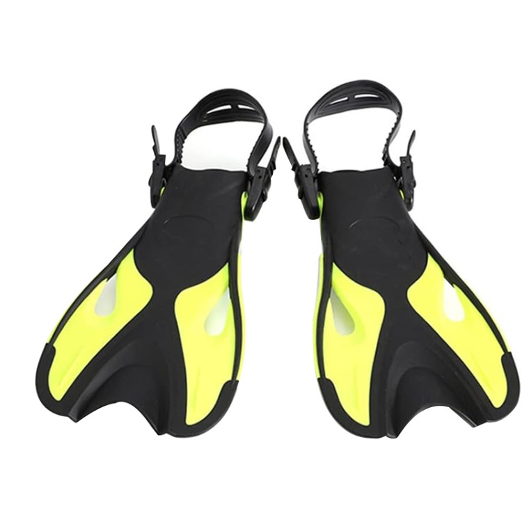 Streamlined design adjustable children's diving fins