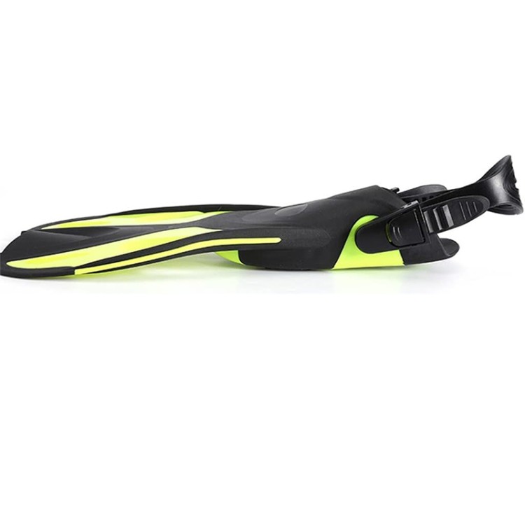 Streamlined design adjustable children's diving fins