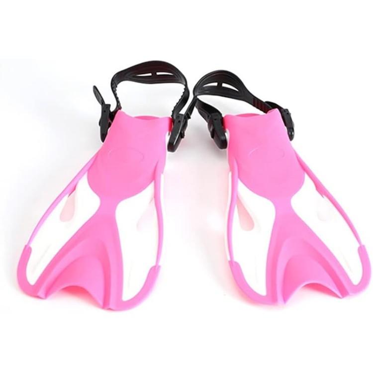 Streamlined design adjustable children's diving fins