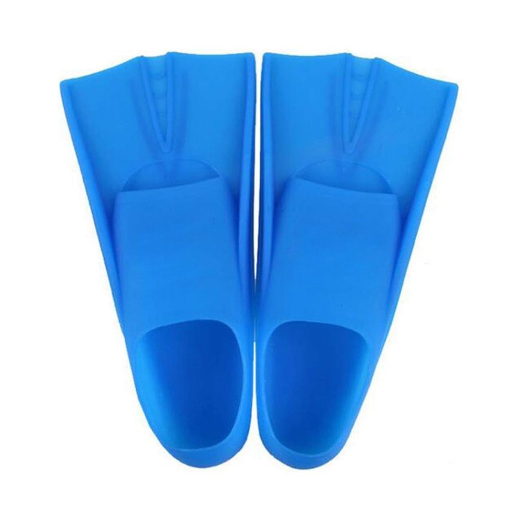 Short leaf soft silicone children's diving fins