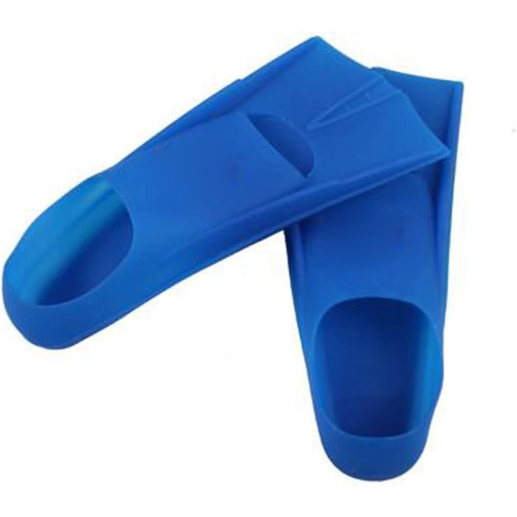 Short leaf soft silicone children's diving fins