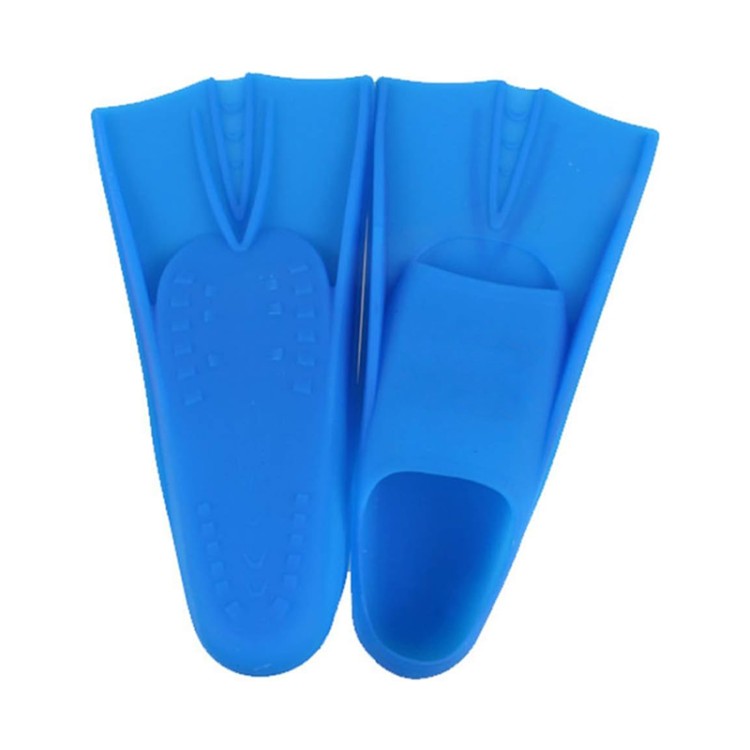 Short leaf soft silicone children's diving fins