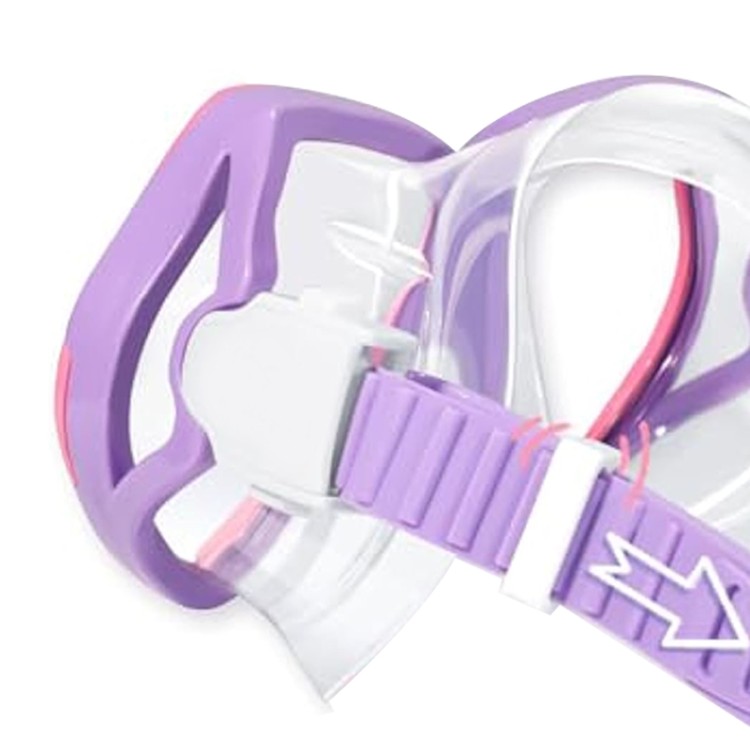 Transparent anti-fog and leak-proof children's diving mask
