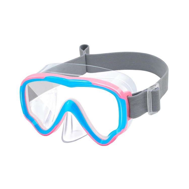 Anti-fog with nose mask children's diving mask