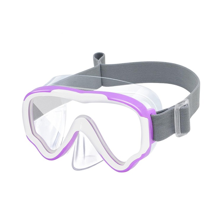 Anti-fog with nose mask children's diving mask