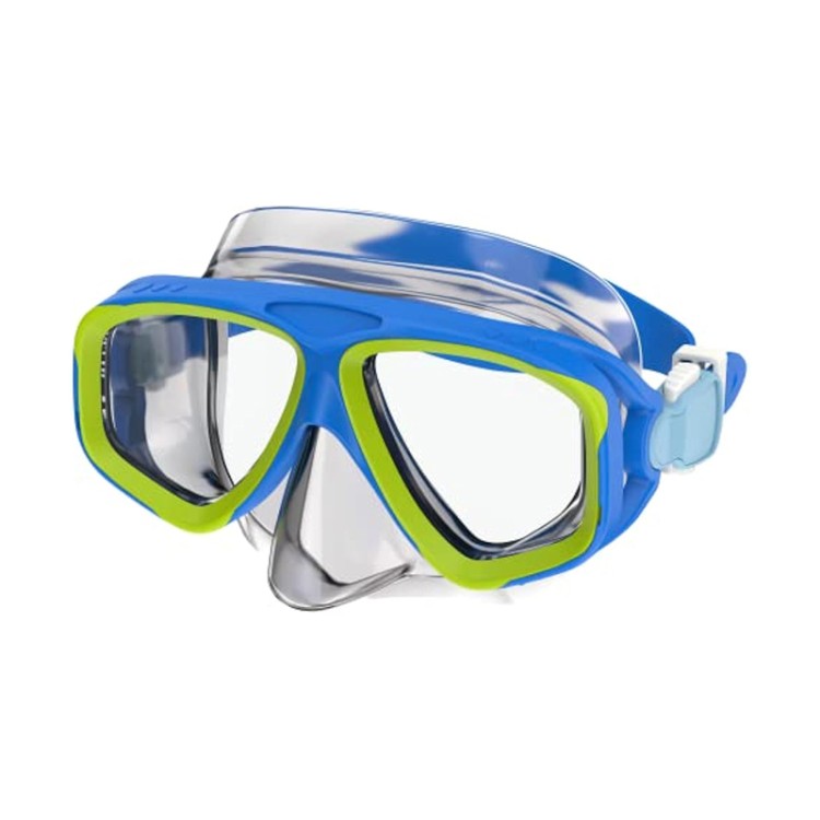 Anti-fog and leak-proof double-lens children's diving mask