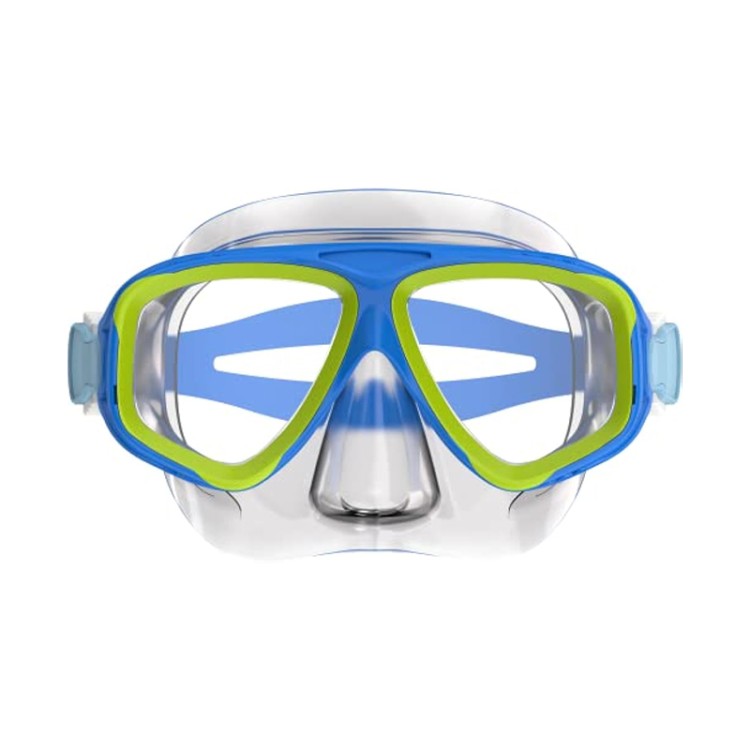 Anti-fog and leak-proof double-lens children's diving mask