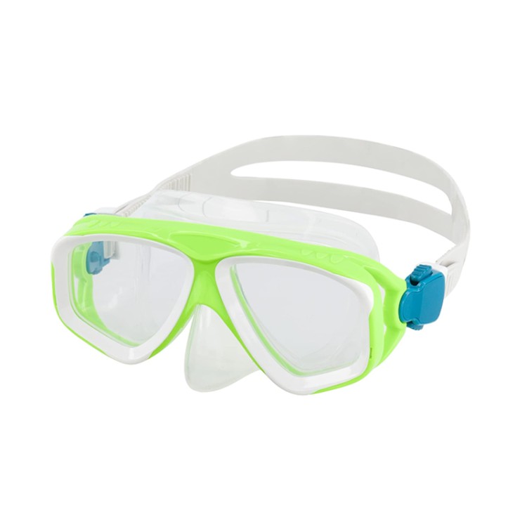 Translucent two-color anti-fog children's diving mask