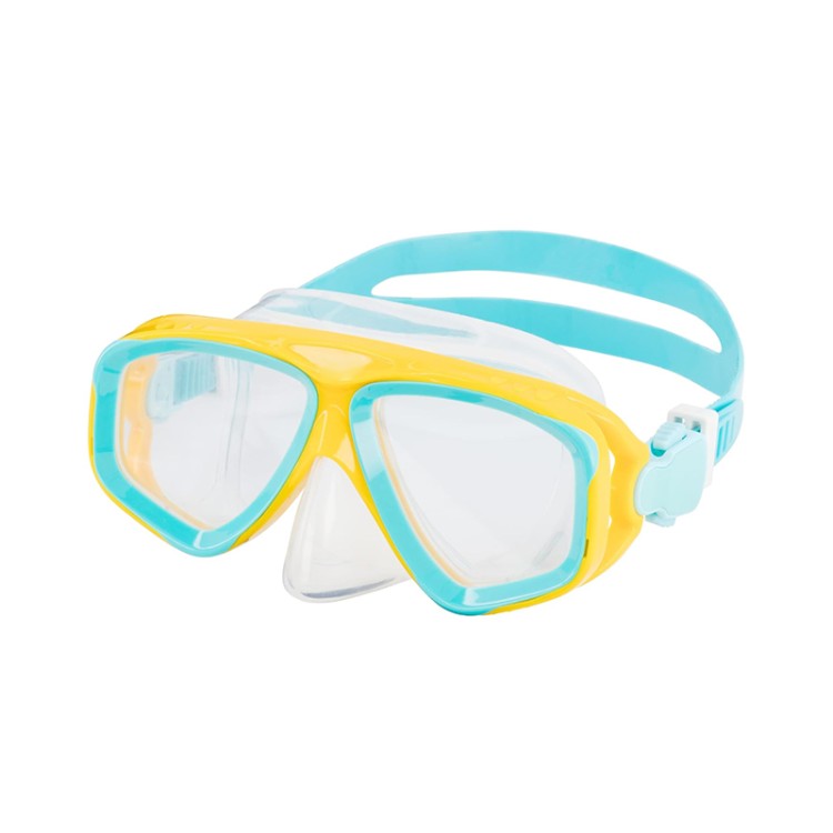 Translucent two-color anti-fog children's diving mask