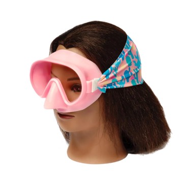Printed stretch fabric with children's diving mask