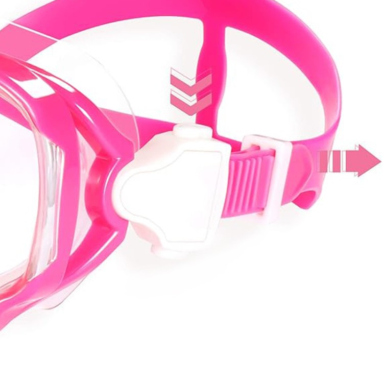 Anti-fog clear vision children's diving mask