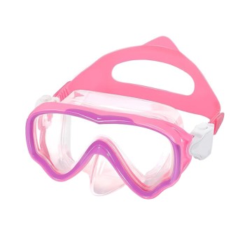 HD tempered glass children's diving mask with nose cover
