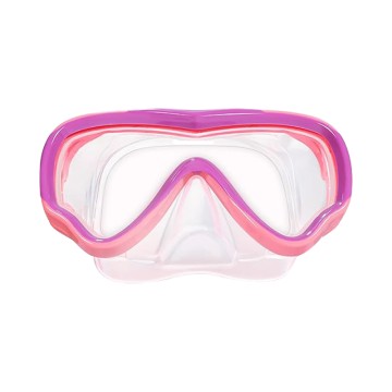HD tempered glass children's diving mask with nose cover