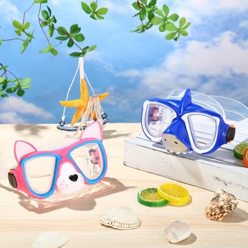 Cartoon anti-fog and leak-proof children's diving mask