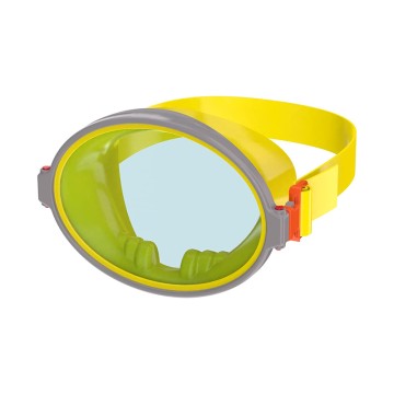 One-piece tempered glass children's diving mask