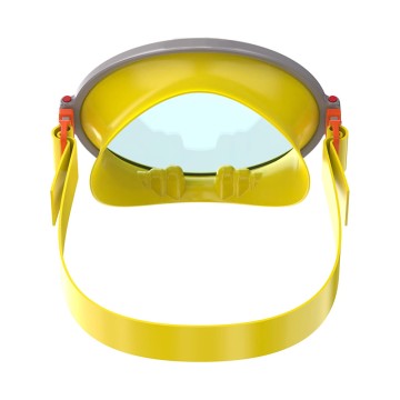 One-piece tempered glass children's diving mask