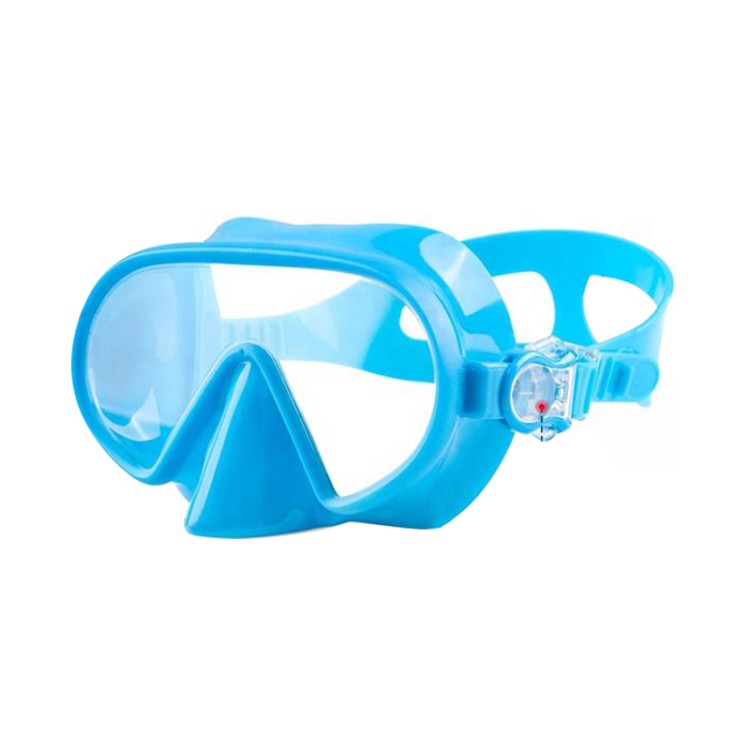 Anti-fog wide viewing angle silicone children's diving mask
