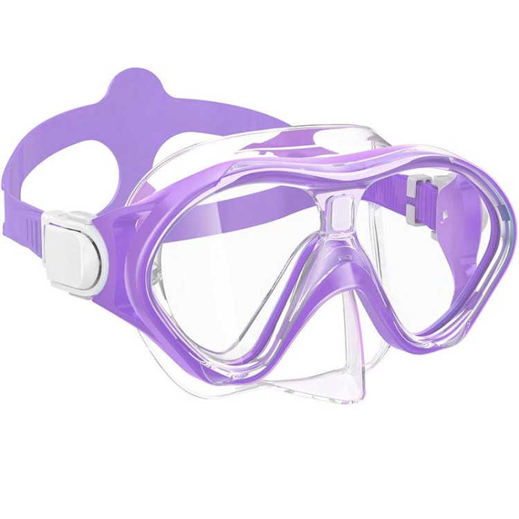 HD anti-fog luminous frame children's diving mask