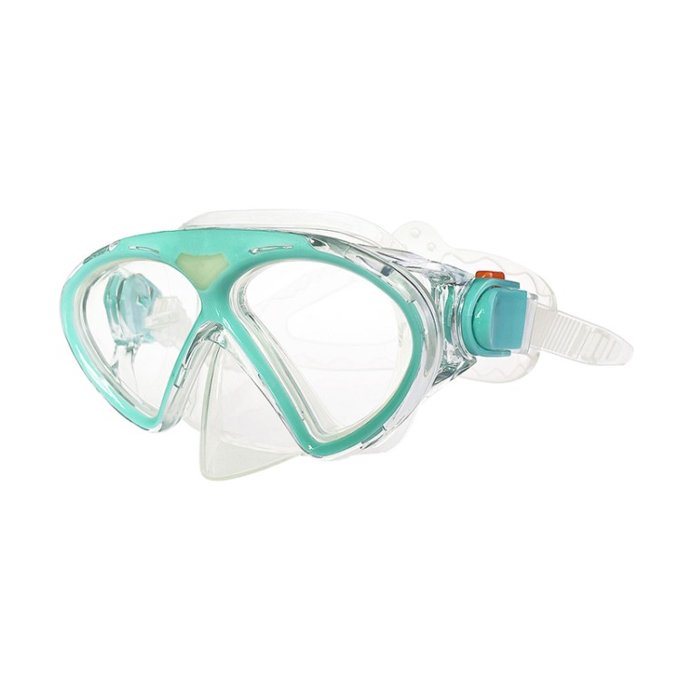 High quality transparent tempered glass children's diving mask