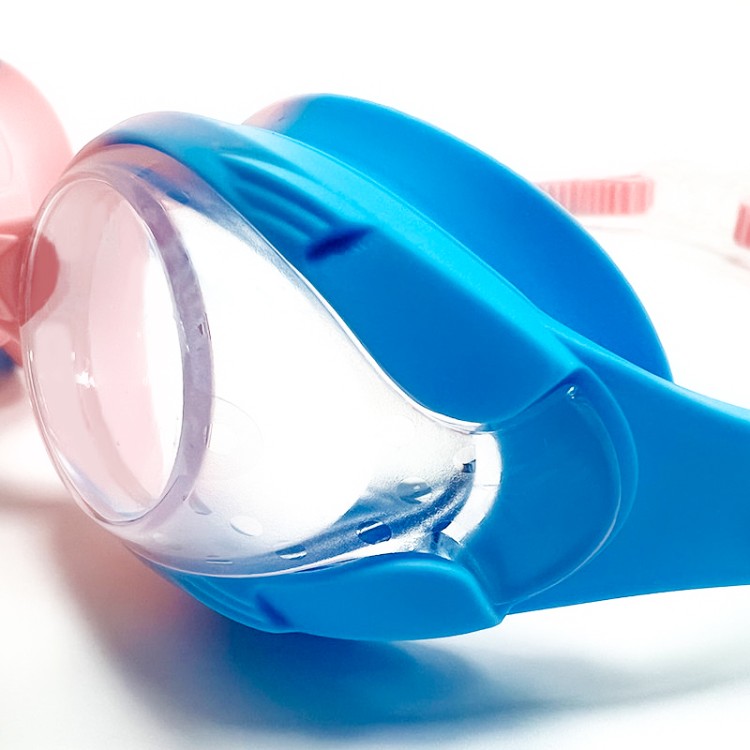 Cute color matching anti-fog children's swimming goggles