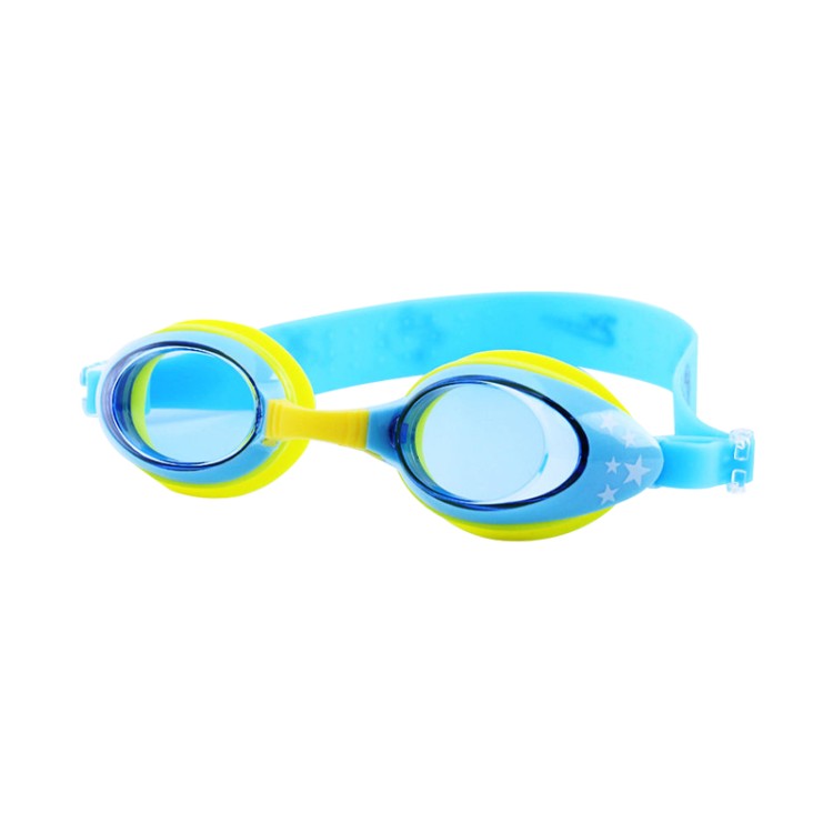 Star print adjustable kids swimming goggles