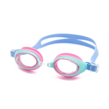 Colored mirror coating anti-fog children's swimming goggles