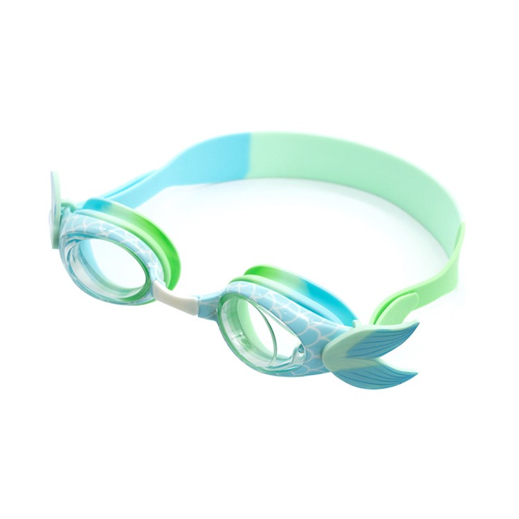 Fish shape design anti-fog children's swimming goggles