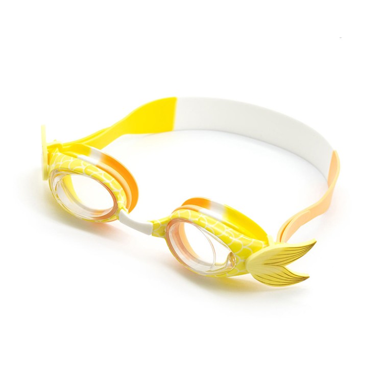 Fish shape design anti-fog children's swimming goggles