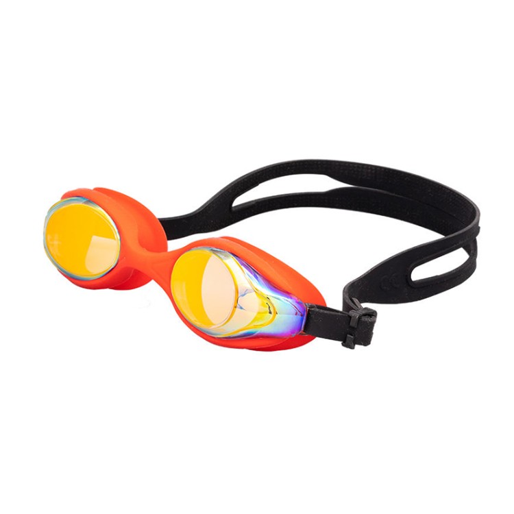 HD anti-fog electroplating children's swimming goggles