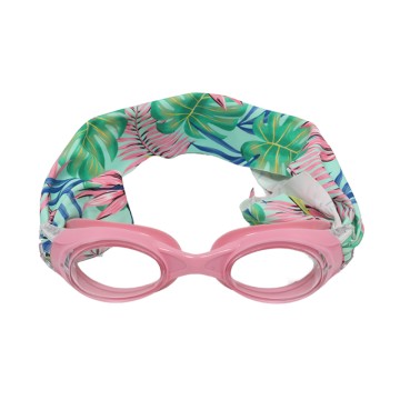 Anti-fog elastic cloth strap children's swimming goggles