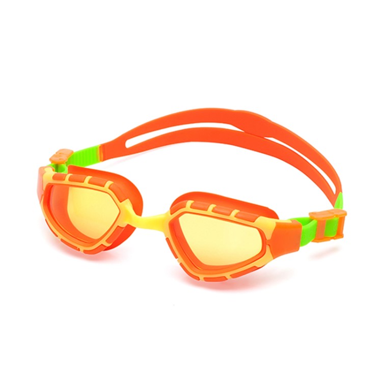 Anti-fog silicone adjustable children's swimming goggles