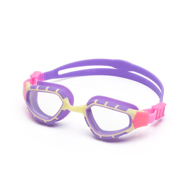 Anti-fog silicone adjustable children's swimming goggles