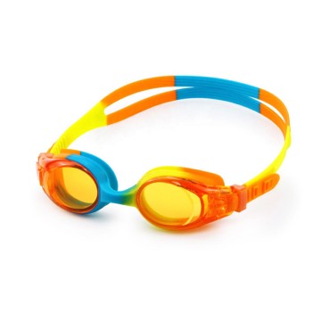 Colorful silicone anti-fog children's swimming goggles