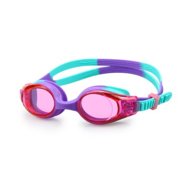 Colorful silicone anti-fog children's swimming goggles