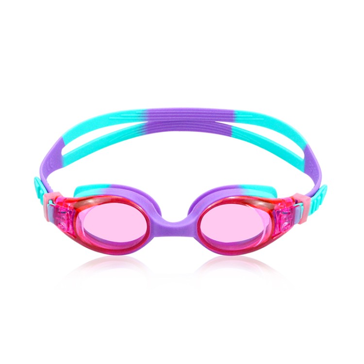 Colorful silicone anti-fog children's swimming goggles