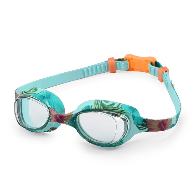 Fashion printed HD children's swimming goggles