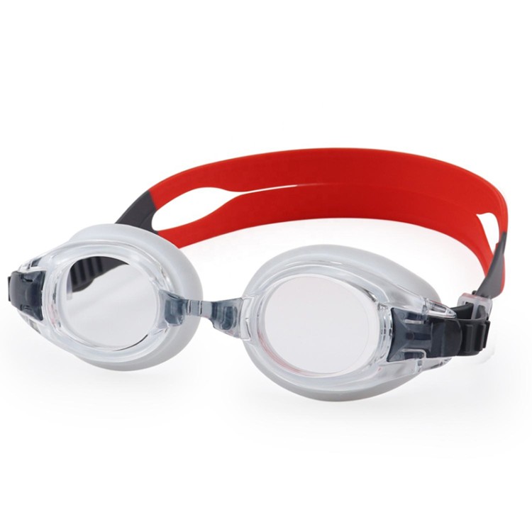 Colorblock anti-fog adjustable children's swimming goggles