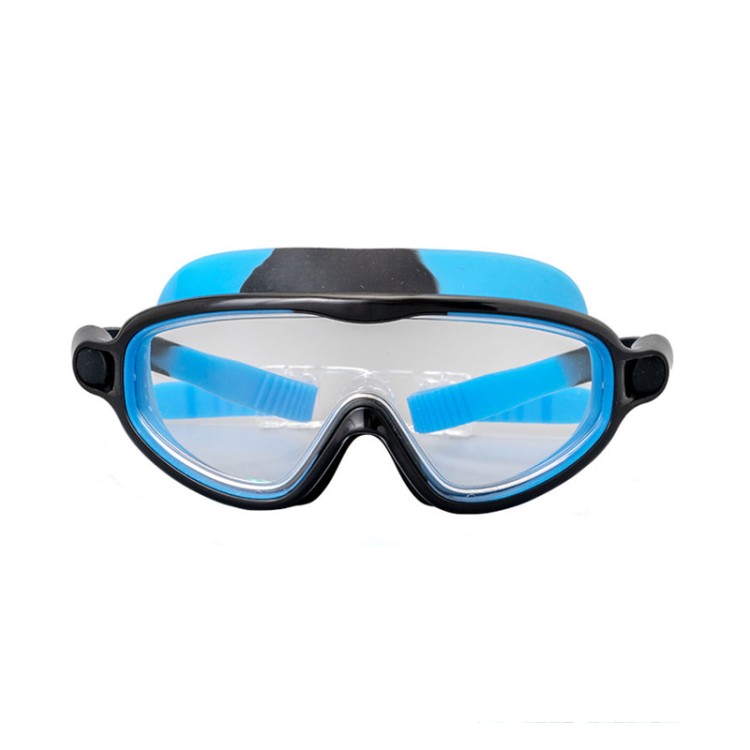 One-piece large frame high-definition children's swimming goggles