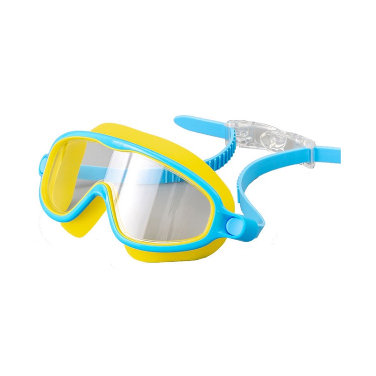 One-piece large frame high-definition children's swimming goggles