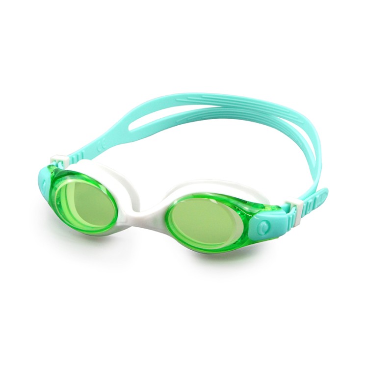 Color matching anti-fog silicone children's swimming goggles
