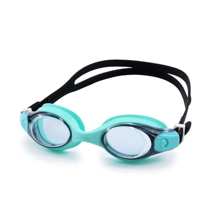 Color matching anti-fog silicone children's swimming goggles