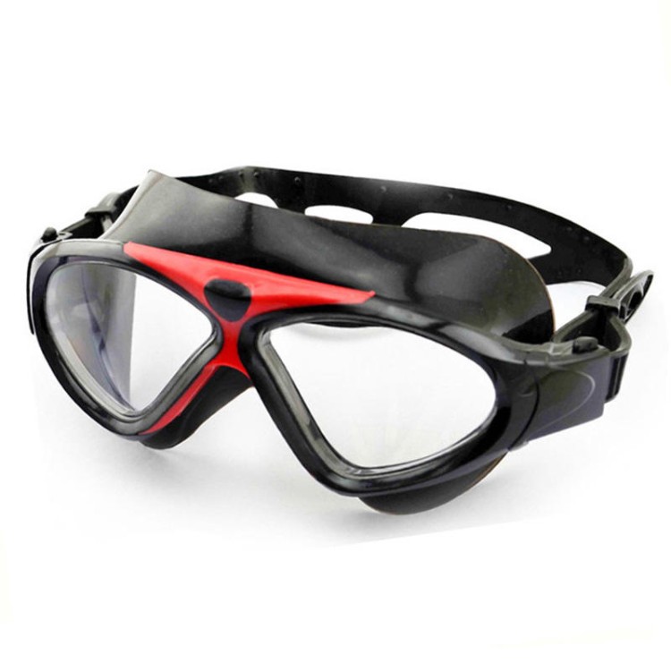 Professional large frame anti-fog children's swimming goggles
