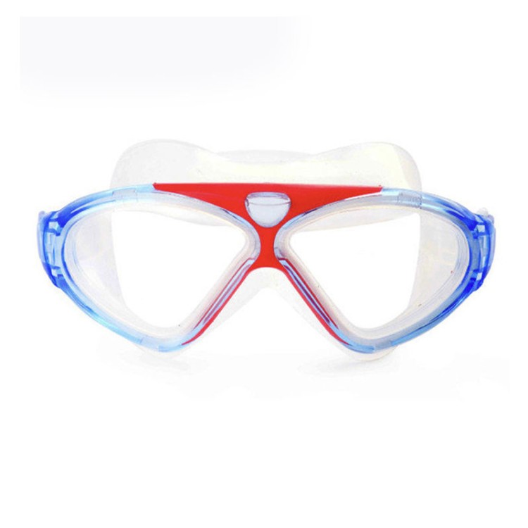 Professional large frame anti-fog children's swimming goggles