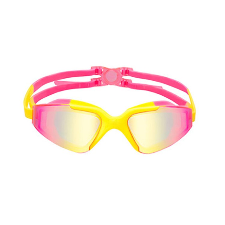 Colorblock large frame scratch-resistant children's swimming goggles