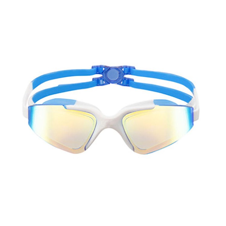 Colorblock large frame scratch-resistant children's swimming goggles