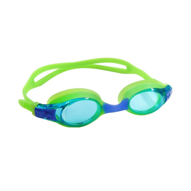 Colorful mixed silicone children's swimming goggles
