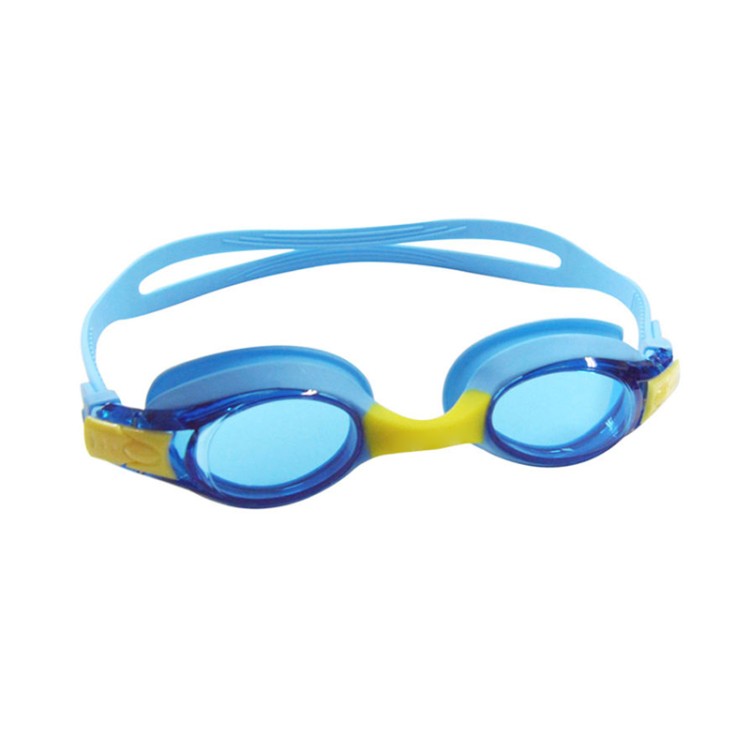 Colorful mixed silicone children's swimming goggles