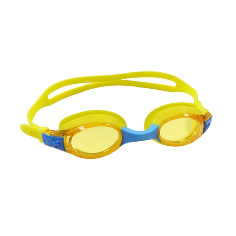 Colorful mixed silicone children's swimming goggles