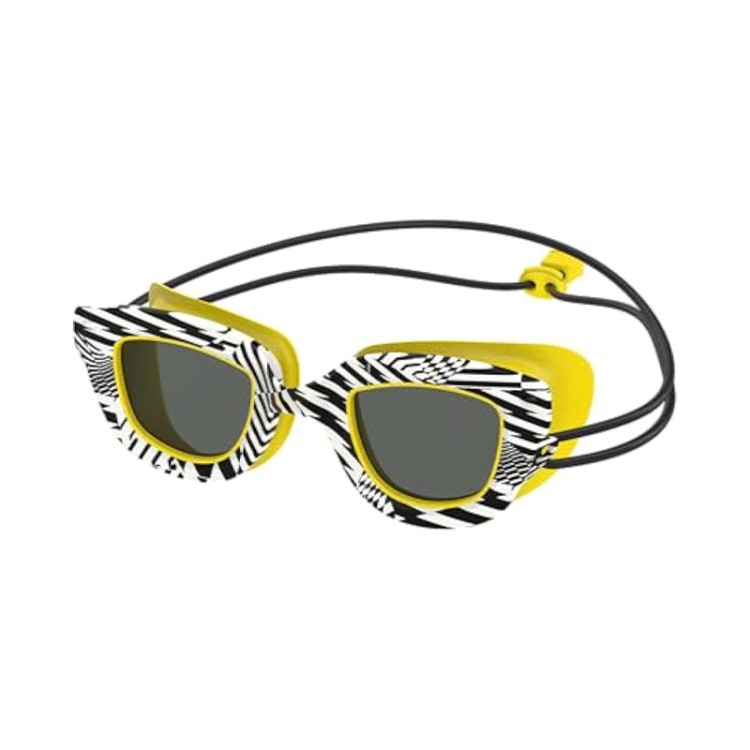 Fashion printed elastic rope children's swimming goggles