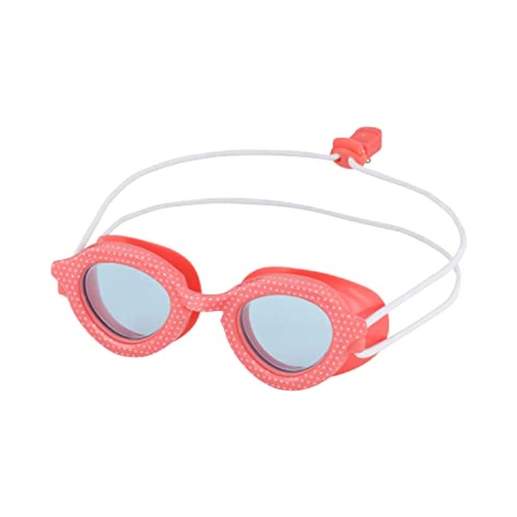 Polka dot print elastic cord children's swimming goggles